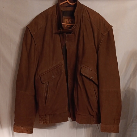 Phase 2 Men's Brown Leather Jacket 2X - Picture 1 of 8